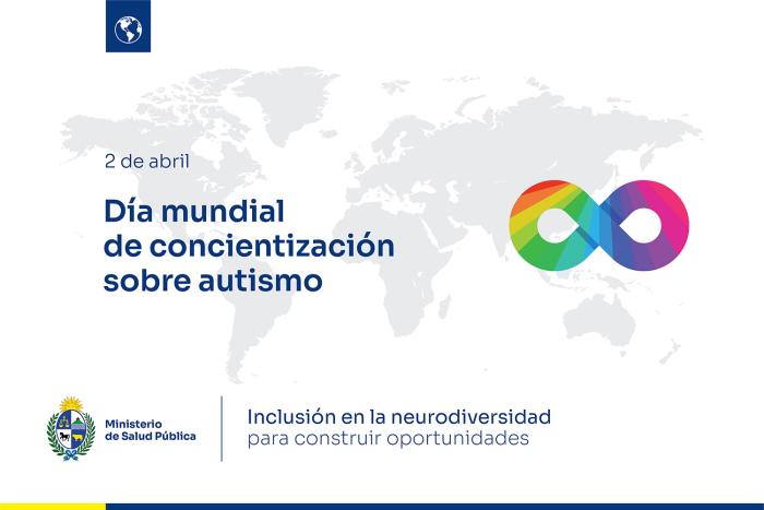 Placa conmemorativa Día mundial de concientización sobre autismo